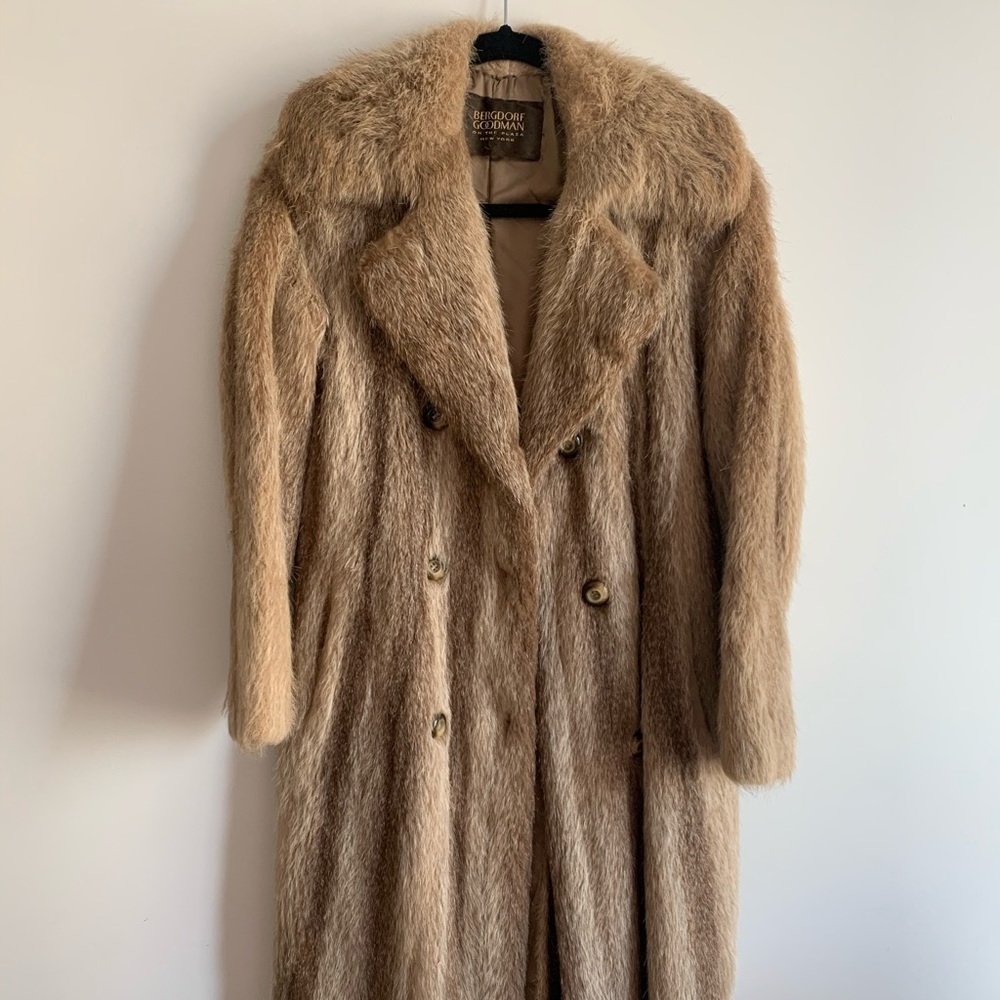 VINTAGE FUR COAT BERGFORF GOODMAN